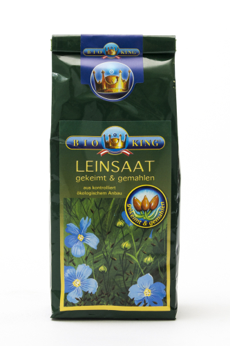 BioKing Bio Leinsaat Gekeimt & Gemahlen Vegan 