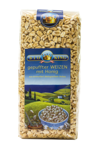 BioKing Gepuffter Bio Weizen mit Honig 
