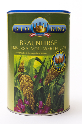 BioKing Bio Braunhirse 100% Gekeimt, Vollwertpulver 