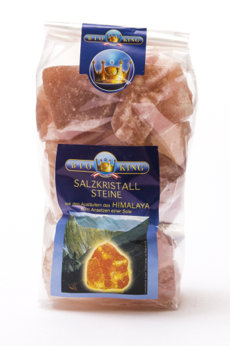 BioKing Kristallsalz aus den Ausläufern des Himalaya Steine 