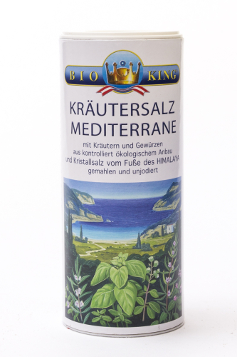 BioKing Kräutersalz "Mediterran" aus den Ausläufern des Himalaya Streuer 