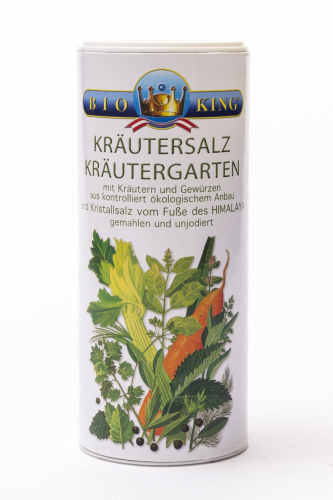 BioKing Kräutersalz "Kräutergarten" aus den Ausläufern des Himalaya Streuer 