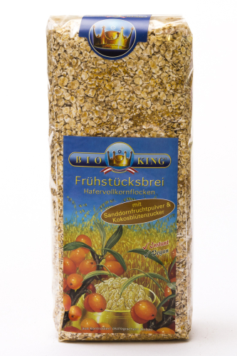 BioKing Bio Frühstücksbrei Porridge Sanddorn 