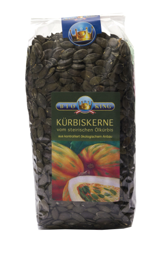 BioKing Bio Kürbiskerne vom Steirischen Ölkürbis Vegan 