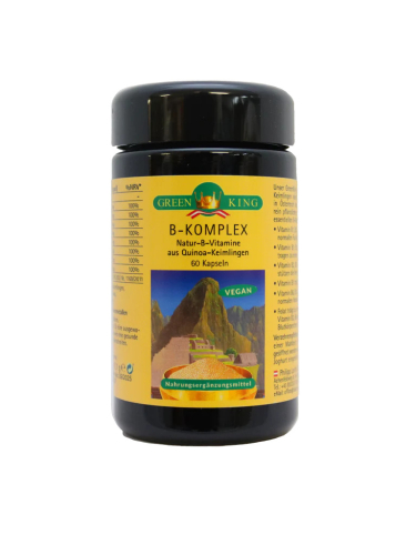 GreenKing Vitamin B-komplex 60 Kapseln Natürlich 