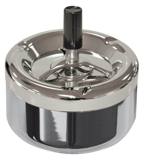 Aschenbecher 11cm chrom 