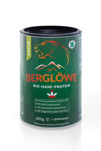 Berglöwe Bio Hanfprotein Natur Vegan 