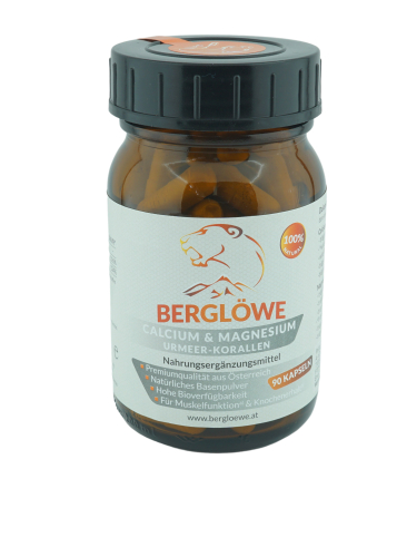 Berglöwe Calcium & Magnesium aus Urmeer-Korallen 