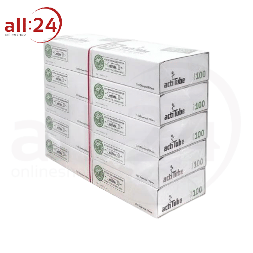ActiTube Aktivkohlefilter 8mm - 10er Pack mit je 100 Stück 