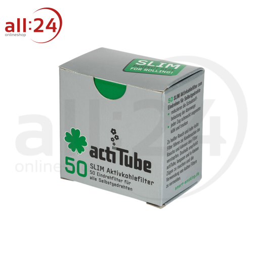 ACTITUBE Aktivkohlefilter 7mm - 50er Box 