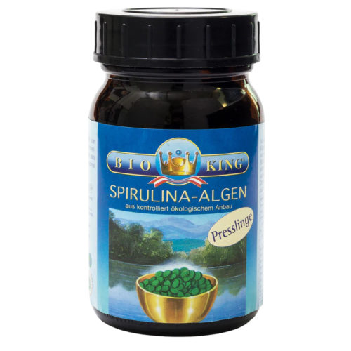 BioKing Bio Spirulina-Algen Presslinge Vegan, 125g - 1000g 