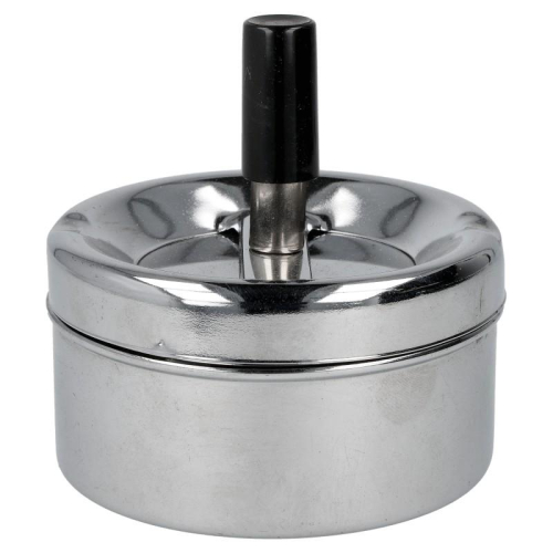 Aschenbecher Windascher Chrom 9 cm 