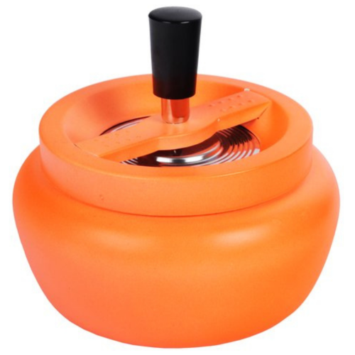 Aschenbecher Drehascher Bauchig Neonorange 13 cm ⌀ 
