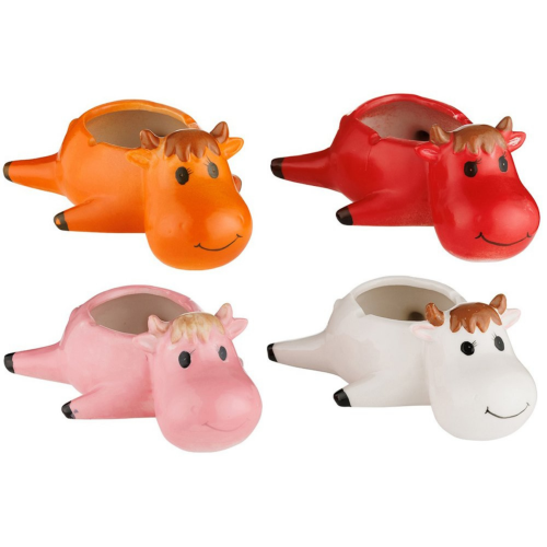 Aschenbecher Kuh Lustig 4er Set 
