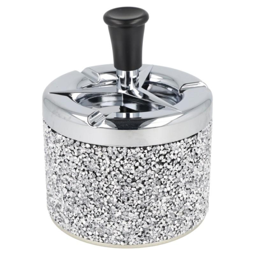 ZORR Aschenbecher Windascher Glitter Silber 