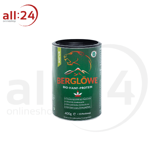 Berglöwe Bio Hanfprotein Natur Vegan, 400g-1kg 