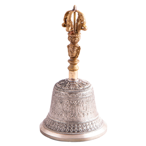 Meditation Ritualglocke mit Dorje 18 cm 