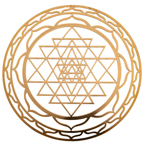 Shri Yantra aus Messing 15 cm 