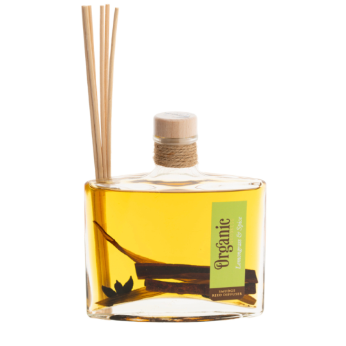 BERK Raumduft Zitronengras und Gewürze Organic Reed Diffuser 
