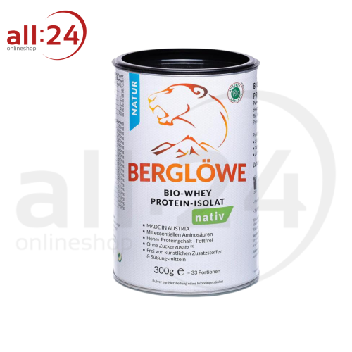 Berglöwe Bio Whey-Protein-Isolat - Hochwertiges Bio-Protein 