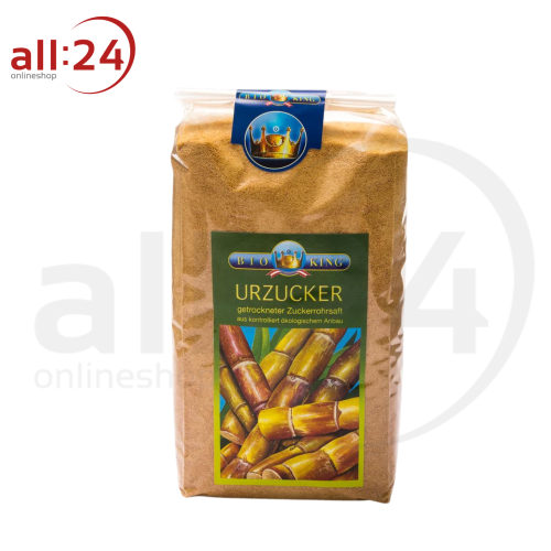 BioKing Bio Urzucker Vollrohrzucker, 500g-1000g 