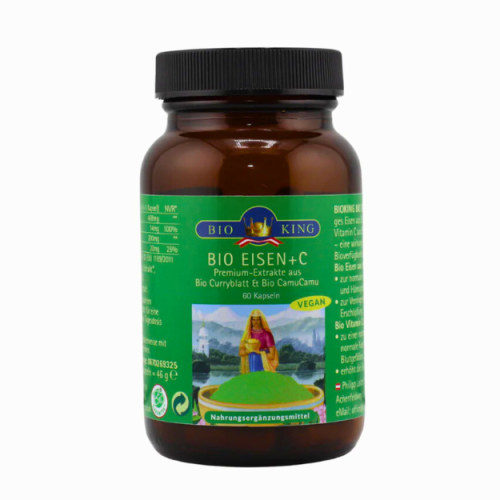 BioKing Bio Eisen mit Vitamin C 60 Kapseln 