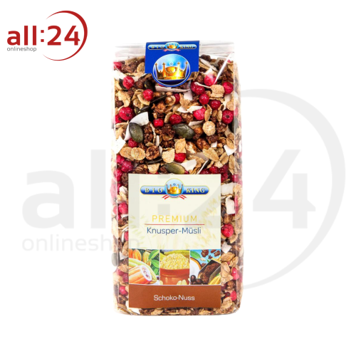 BioKing Bio Premium Knuspermüsli Schoko-Nuss, 375g 