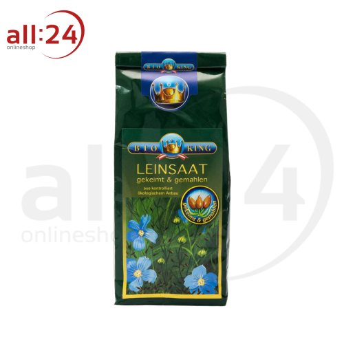 BioKing Bio Leinsaat Gekeimt & Gemahlen Vegan, 250g-450g 250 g