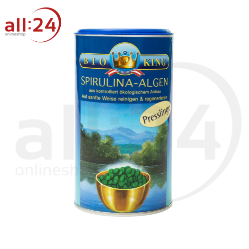 BioKing Bio Spirulina-Algen Presslinge Vegan, 125g - 1000g 250 g