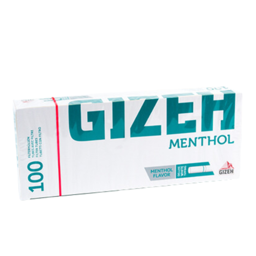GIZEH Menthol Tip Hülsen - 1.000 Stück in 10 praktischen Packungen à 100 