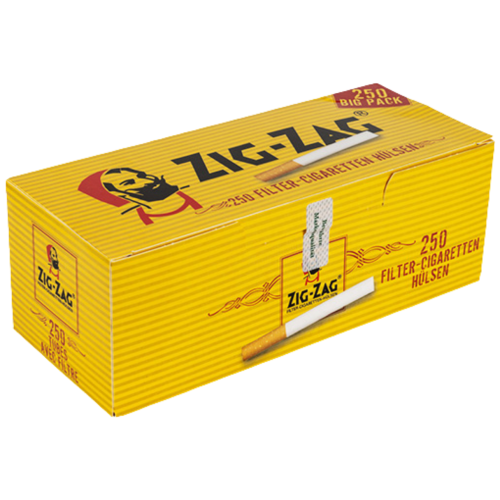 ZIG ZAG Filterhülsen - Packung mit 250 Stück 