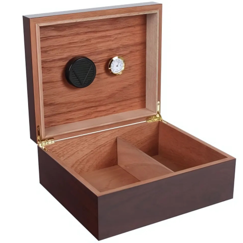 Humidor-Set Rotbraun für 25 Zigarren 
