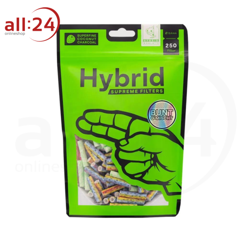 Hybrid Supreme Filter "Bunt G'mischt", 6,4 mm 250 Stück 