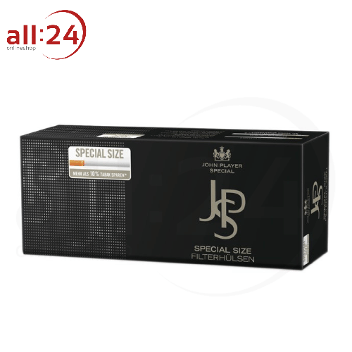 JPS Filterhülsen Black Special Size - Packung mit 250 Stück 