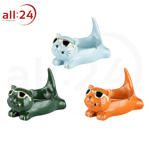Aschenbecher "Katze" Lustig 3er Set 