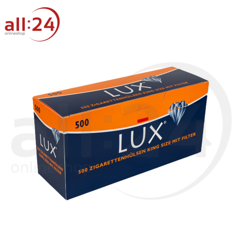 LUX Zigarettenhülsen - 500 Stück pro Packung 