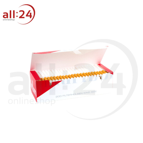 MARLBORO Red Hülsen - Packung mit 200 Stück 