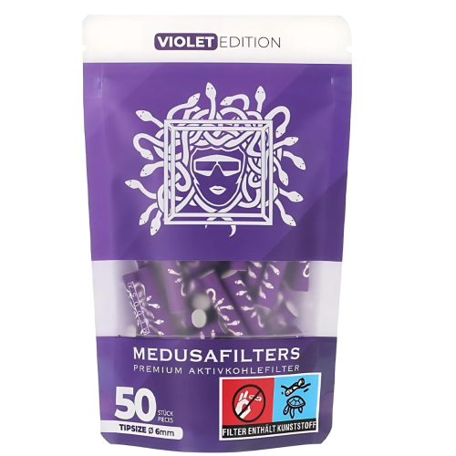 Medusa Aktivkohlefilter Violet Edition 50 Stück 