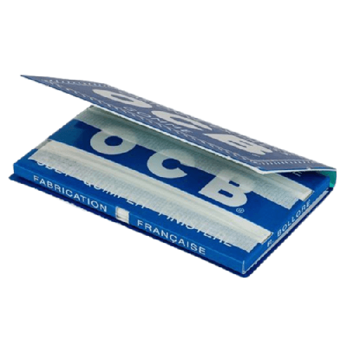 OCB Blau Doppelt Zigarettenpapier Gummizug 100 Blatt 