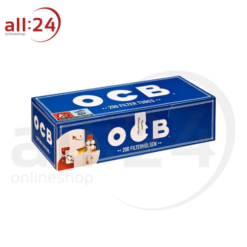 OCB Blau Zigarettenhülsen - Packung mit 200 Stück 