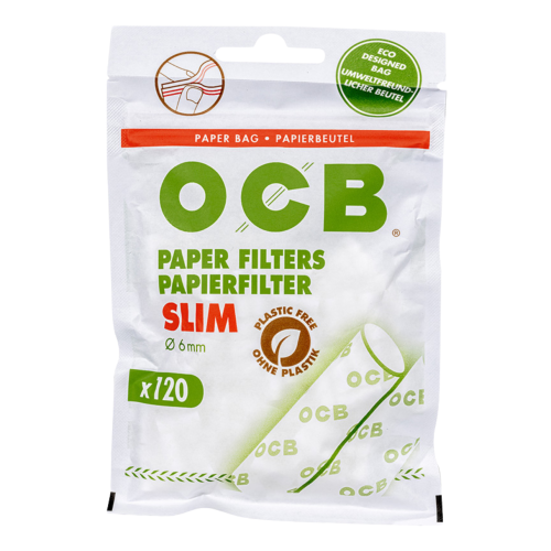 OCB Papierfilter Slim 6mm 120 Stück 