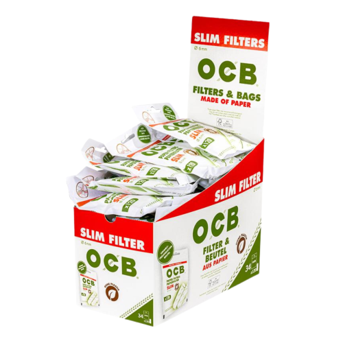 OCB Papierfilter Slim 6mm 120 Stück 34 Beutel 