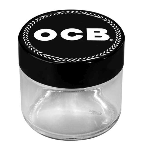 OCB Storage Glas Aufbewahrungsglas Weiße Schrift 