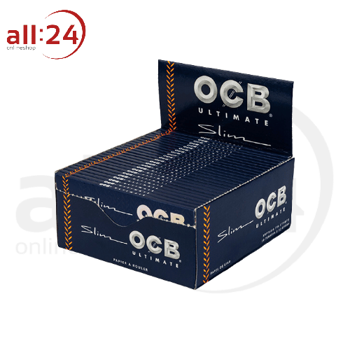 OCB Ultimate Slim King Size Zigarettenpapier - 50 Heftchen à 32 Blatt 