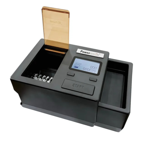 Powermatic 3 + Plus Deluxe Schwarz elektrische Stopfmaschine mit Schredder 