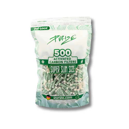 Purize Aktivkohlefilter 500 Stück Super Slim Size Ø 5 mm 