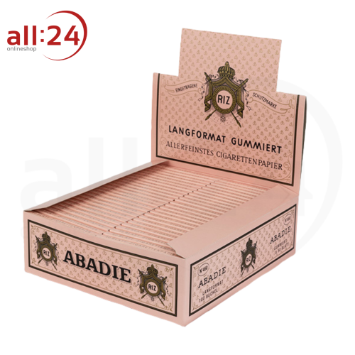 RIZ ABADIE Zigarettenpapier Box mit 100 Heftchen á 50 Blatt 
