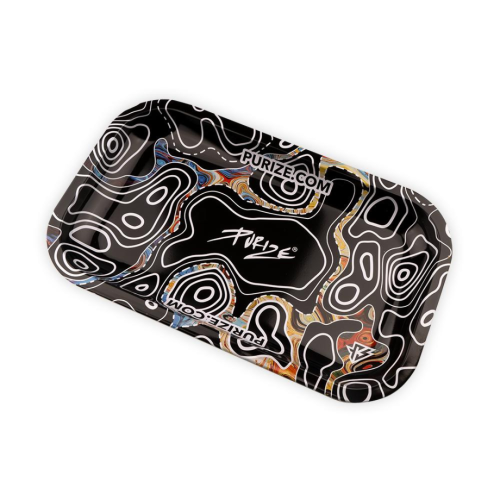 Rolling Tray PURIZE® "Dark Sketch" Drehunterlage 