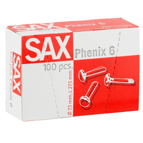 SAX Rundkopfklammern Phenix 6, 100 Stück Ø 27,5mm 