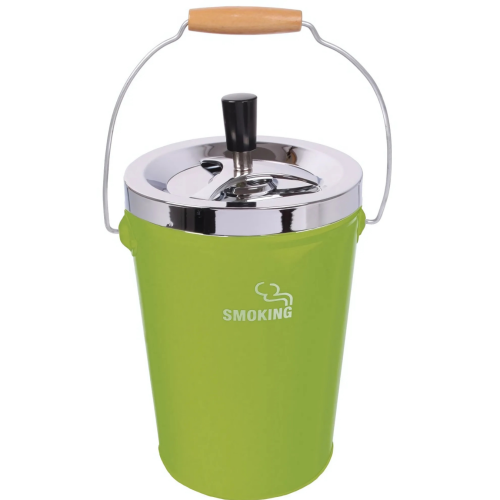 Aschenbecher Drehascher Smoking XXL Grün 13cm 